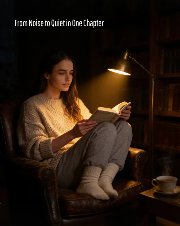 Library calm ad