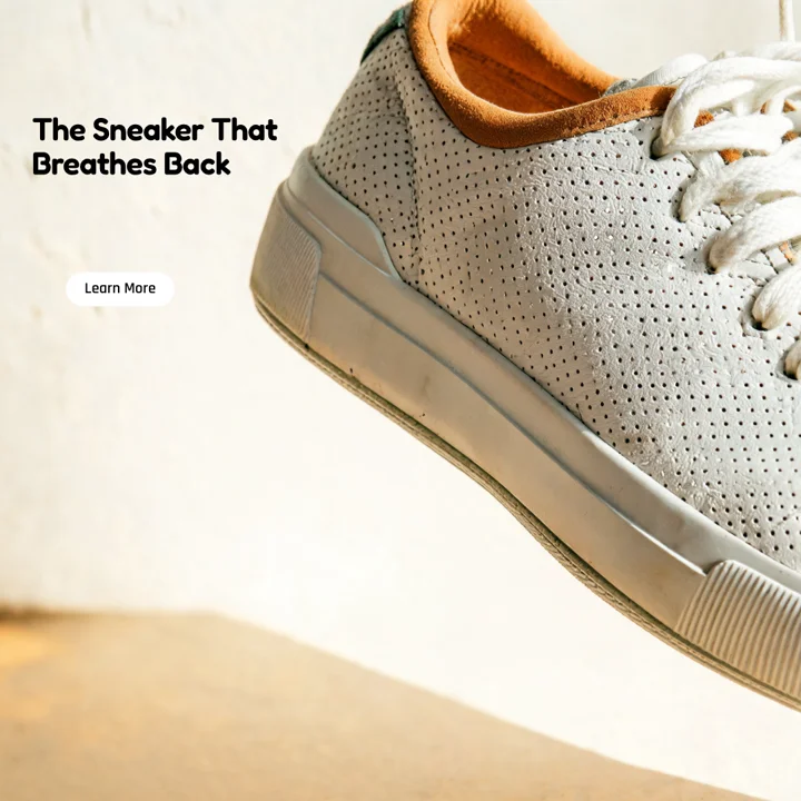 Macro sneaker ad