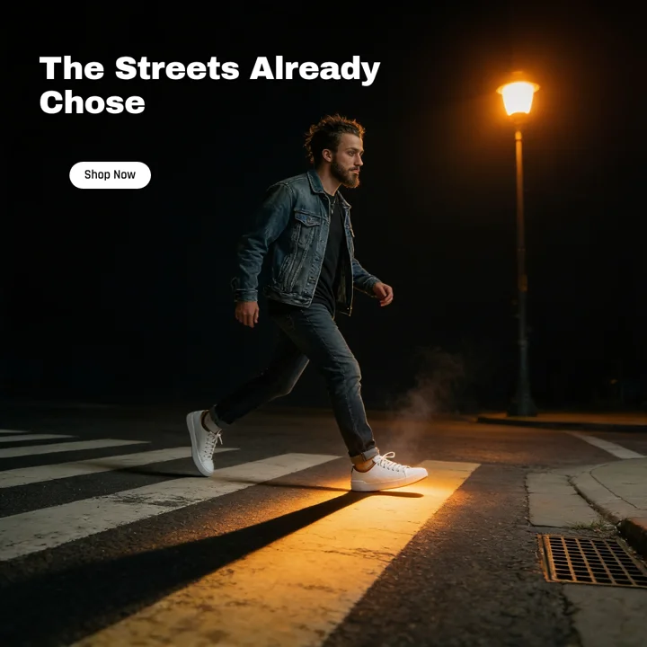 Night street ad