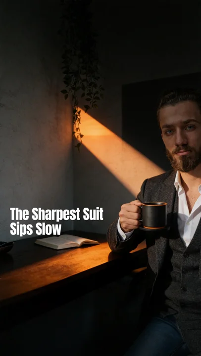 Suit coffee ad